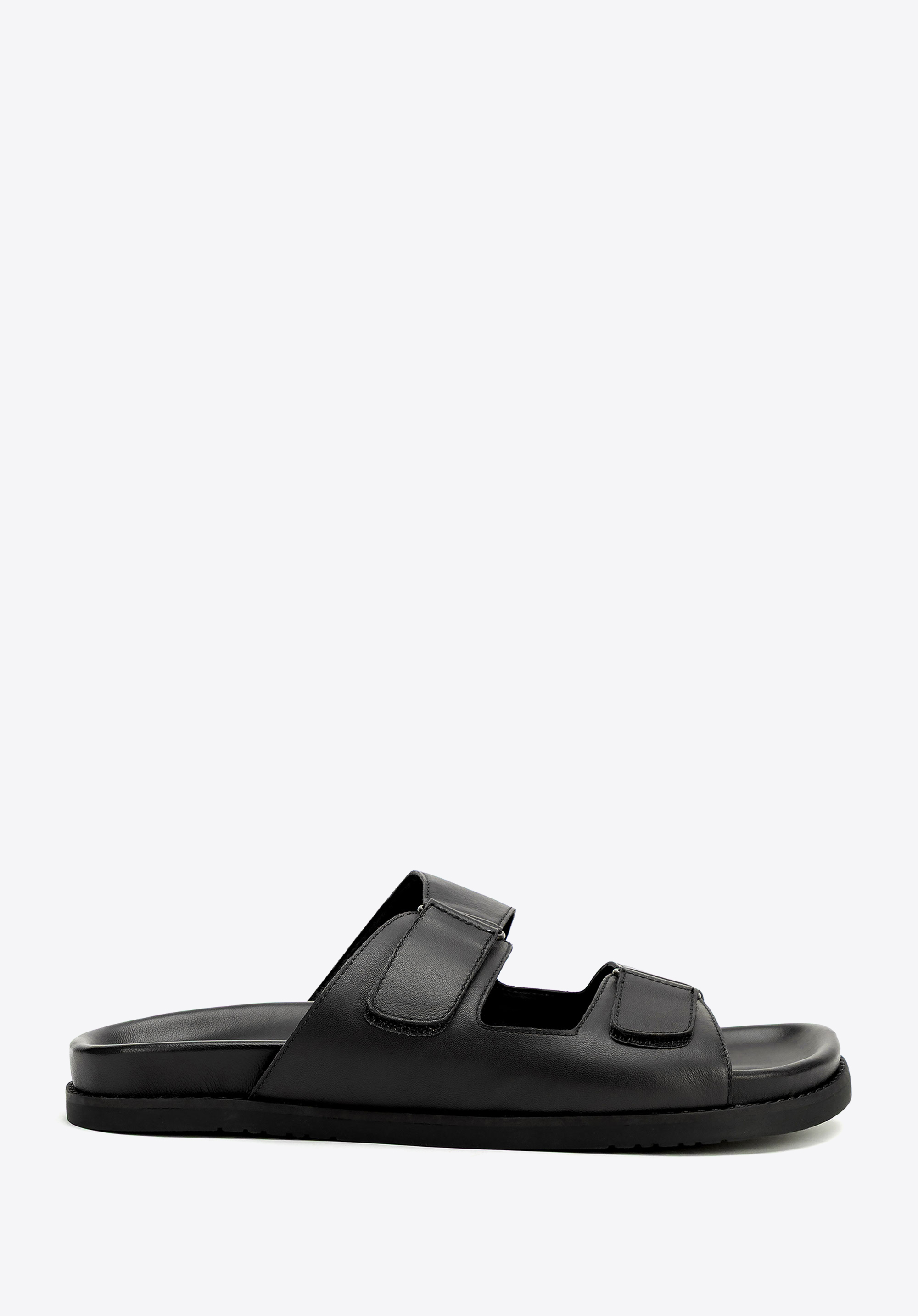 Herren-Sandalen aus Leder, schwarz, 100-M-751-1-40, Bild 1
