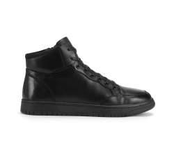 Herren- Sneaker aus Leder, schwarz, 93-M-909-1-41, Bild 1