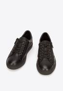Herren-Sneaker aus Leder, schwarz, 93-M-501-1-40, Bild 2