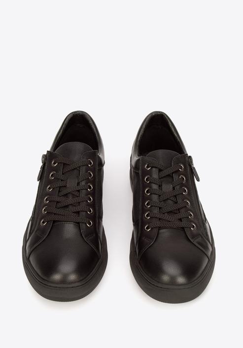 Herren-Sneaker aus Leder, schwarz, 93-M-501-N-40, Bild 3