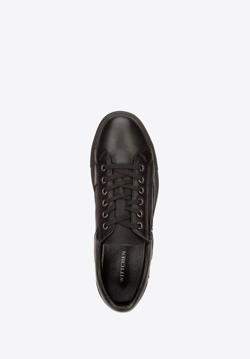 Herren-Sneaker aus Leder, schwarz, 93-M-501-N-41, Bild 4