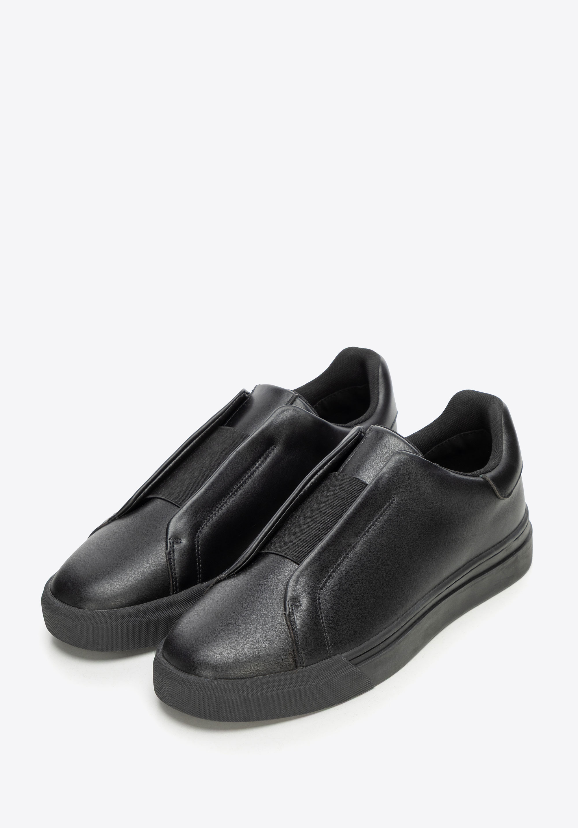 Herren-Sneaker aus Leder, schwarz, 101-M-512-1-44, Bild 1