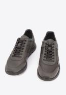 Herren-Sneaker aus veganem Leder, schwarz, 93-M-301-1-39, Bild 2