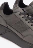 Herren-Sneaker aus veganem Leder, schwarz, 93-M-301-1-43, Bild 7