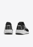 Herren-Sneakers aus Leder mit dicker Sohle, schwarz, 93-M-300-1M-42, Bild 5