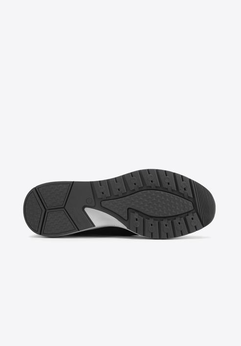 Herren-Sneakers aus Leder mit dicker Sohle, schwarz, 93-M-300-1M-42, Bild 6