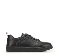 Herren-Sneakers aus Leder mit Stickerei, schwarz, 94-M-951-1-39, Bild 1