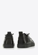 Herren-Sneakers aus Leder mit Stickerei, schwarz, 94-M-951-1-40, Bild 4