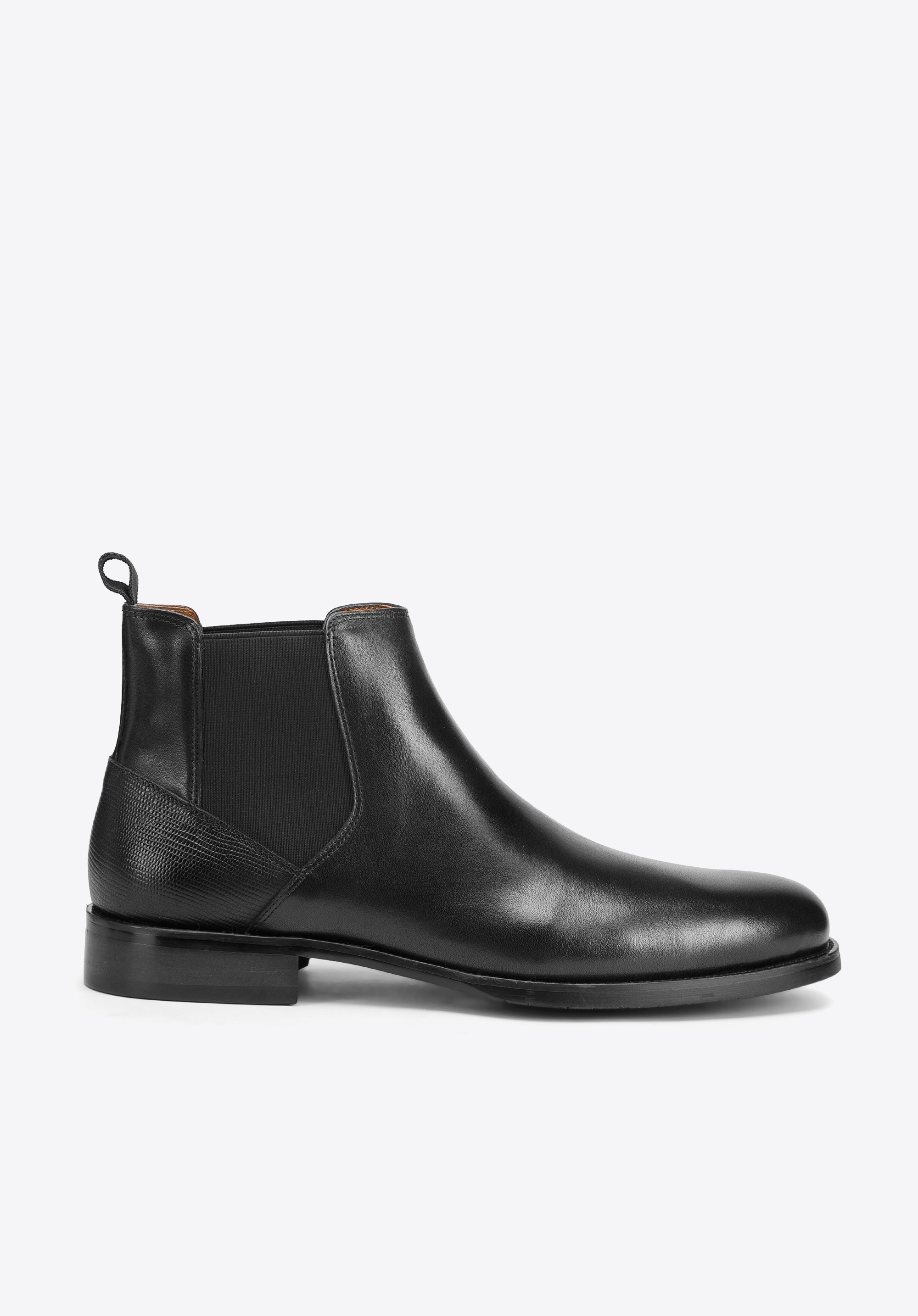 Herren-Stiefeletten aus Leder, schwarz, 93-M-520-1-44, Bild 1
