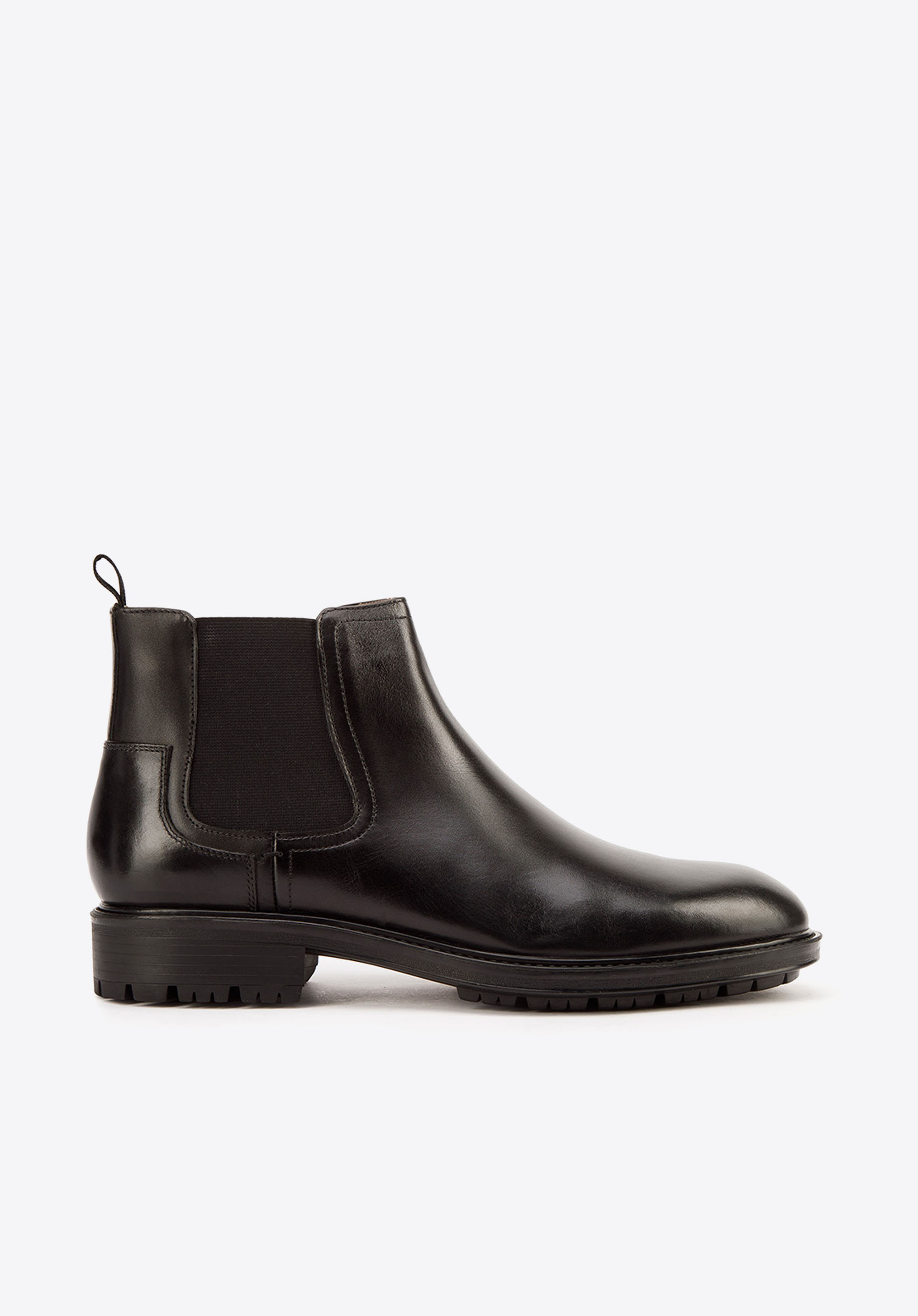 Herren-Stiefeletten aus Leder, schwarz, 93-M-914-1-43, Bild 1