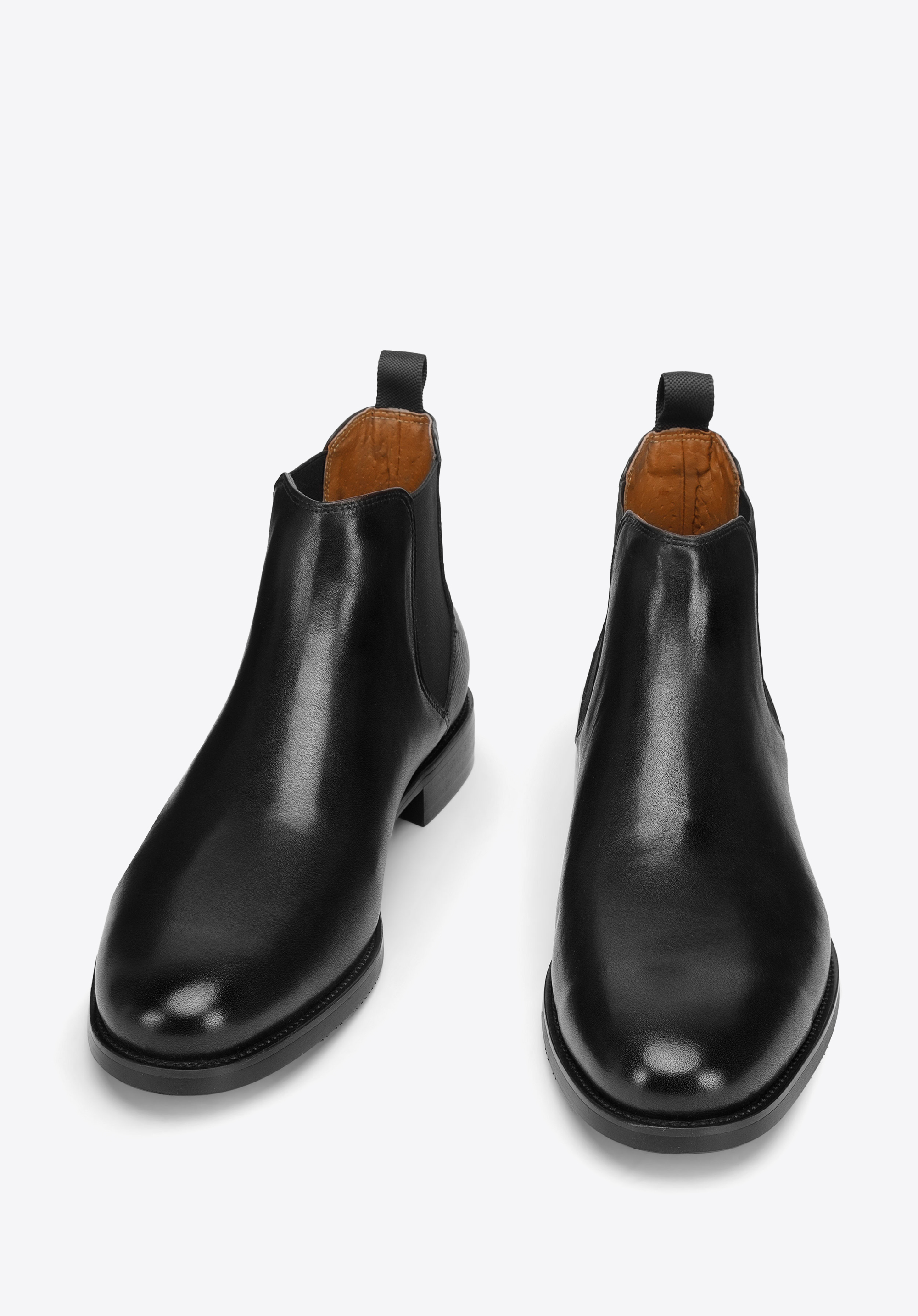 Herren-Stiefeletten aus Leder, schwarz, 93-M-520-1-44, Bild 1