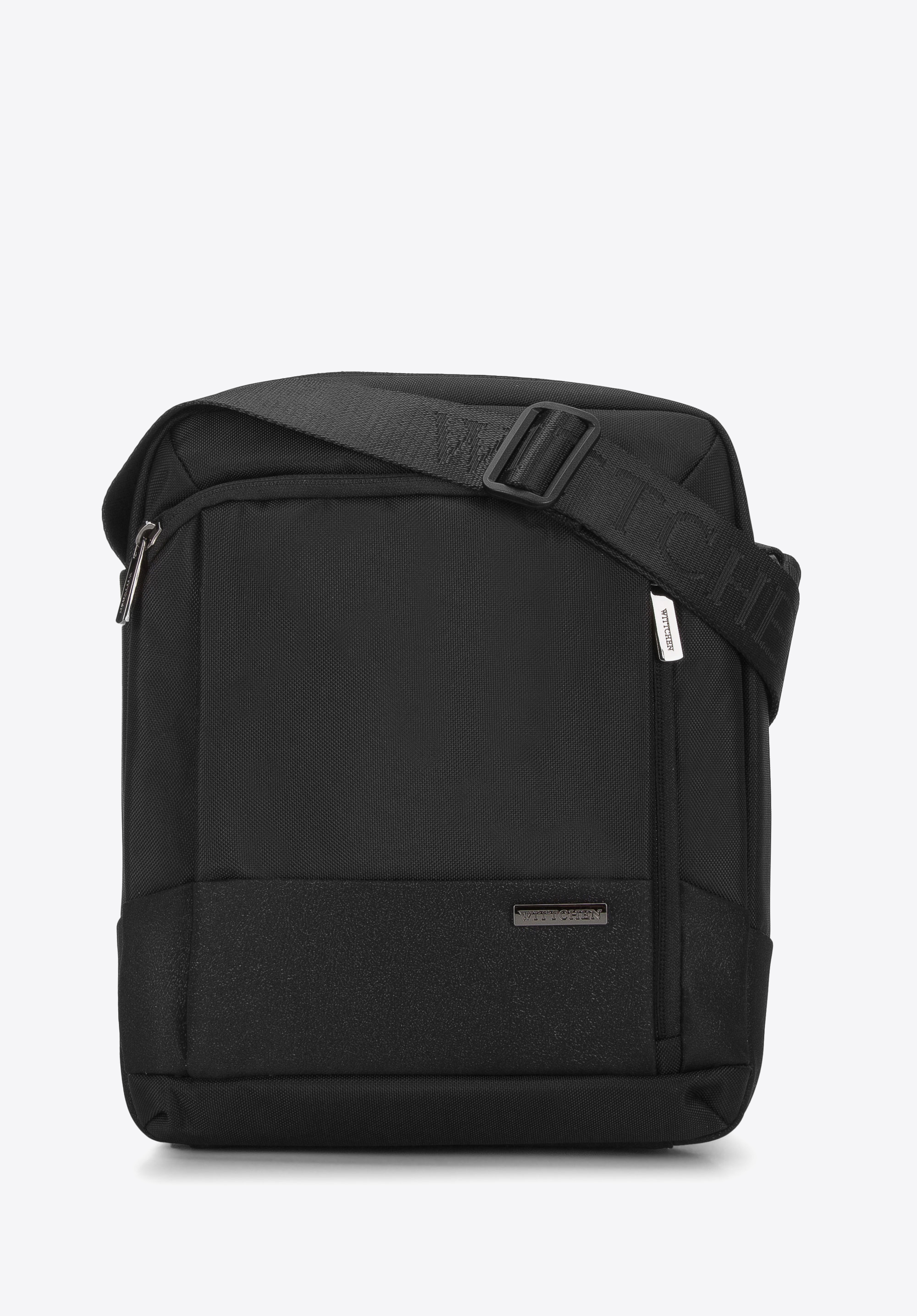 Herren-Umhängetasche, schwarz, 98-4P-202-1, Bild 1