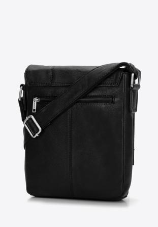Mittelgroße Herrentasche mit Fronttasche, schwarz, 97-4U-008-1, Bild 1