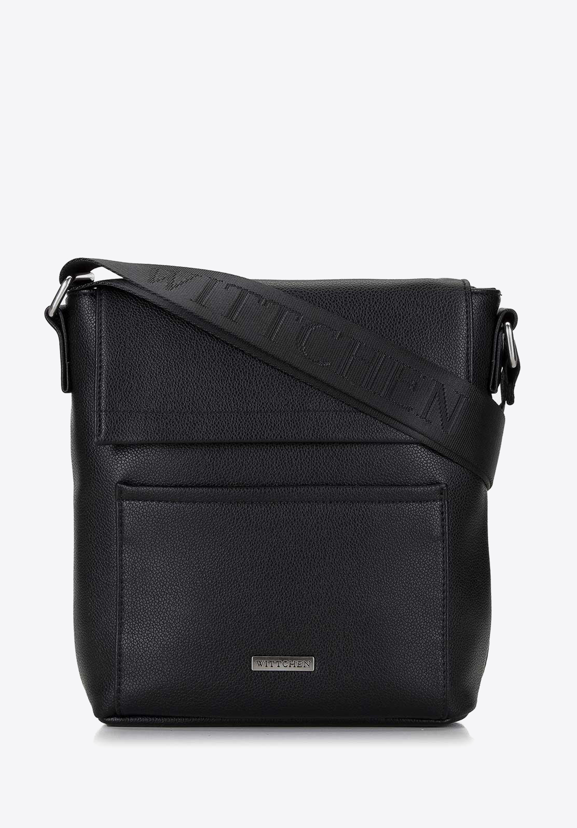 HERREN-UMHÄNGETASCHE MIT ELEGANTEM ÜBERSCHLAG