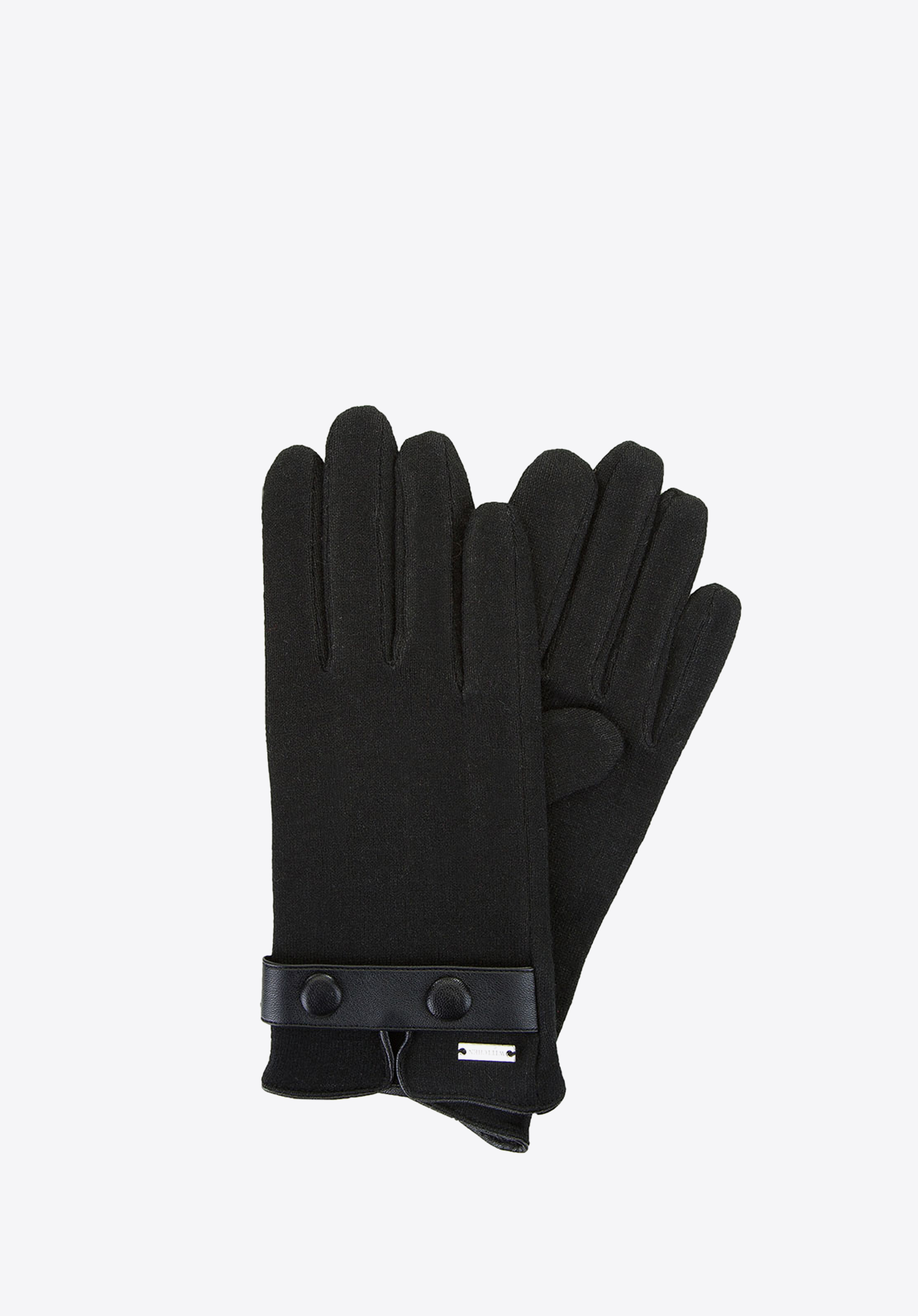 Herren-Wollhandschuhe für ein Smartphone, schwarz, 47-6-X93-1-U, Bild 1