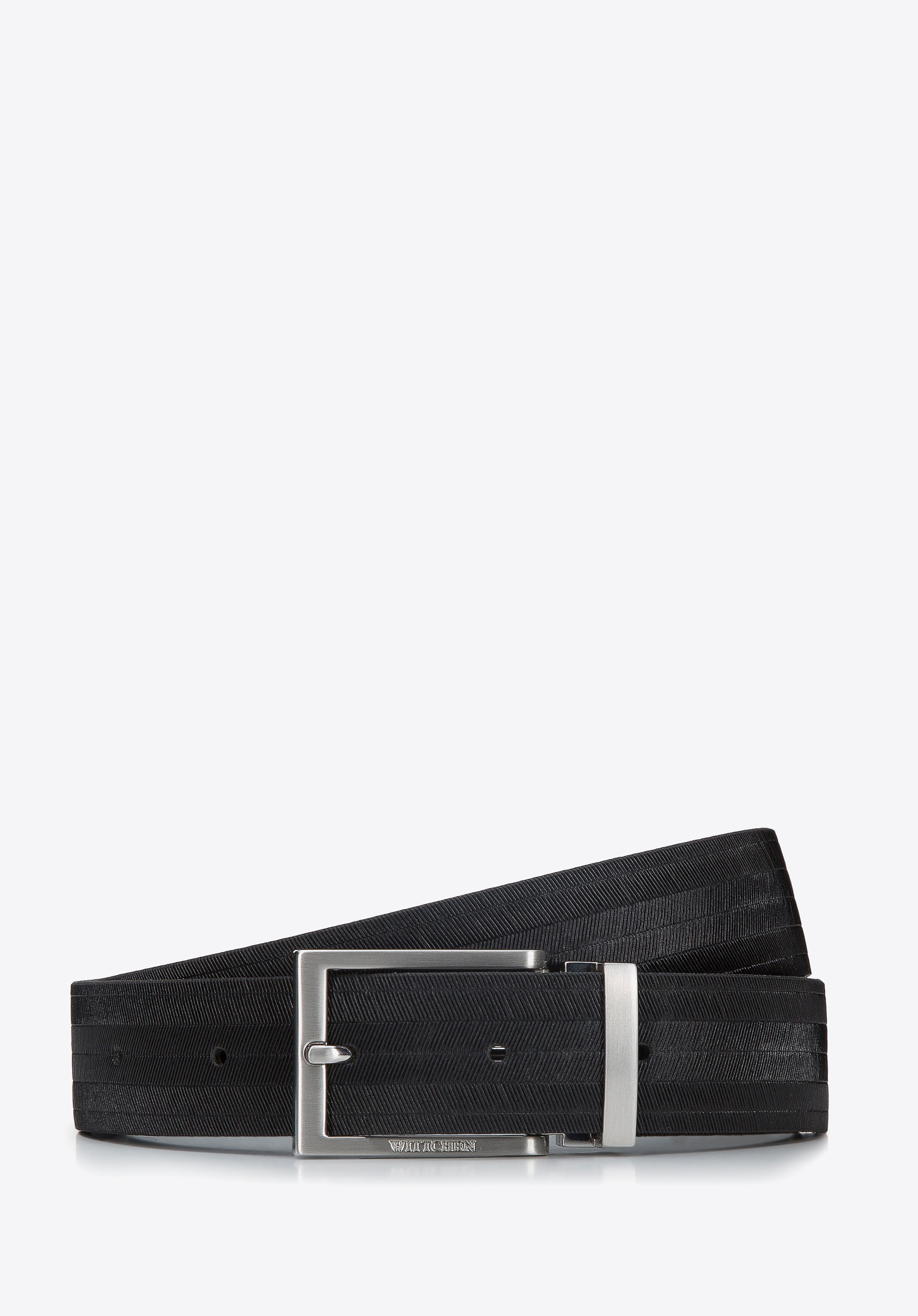 Herrengürtel mit Muster, schwarz, 94-8M-905-1-90, Bild 1