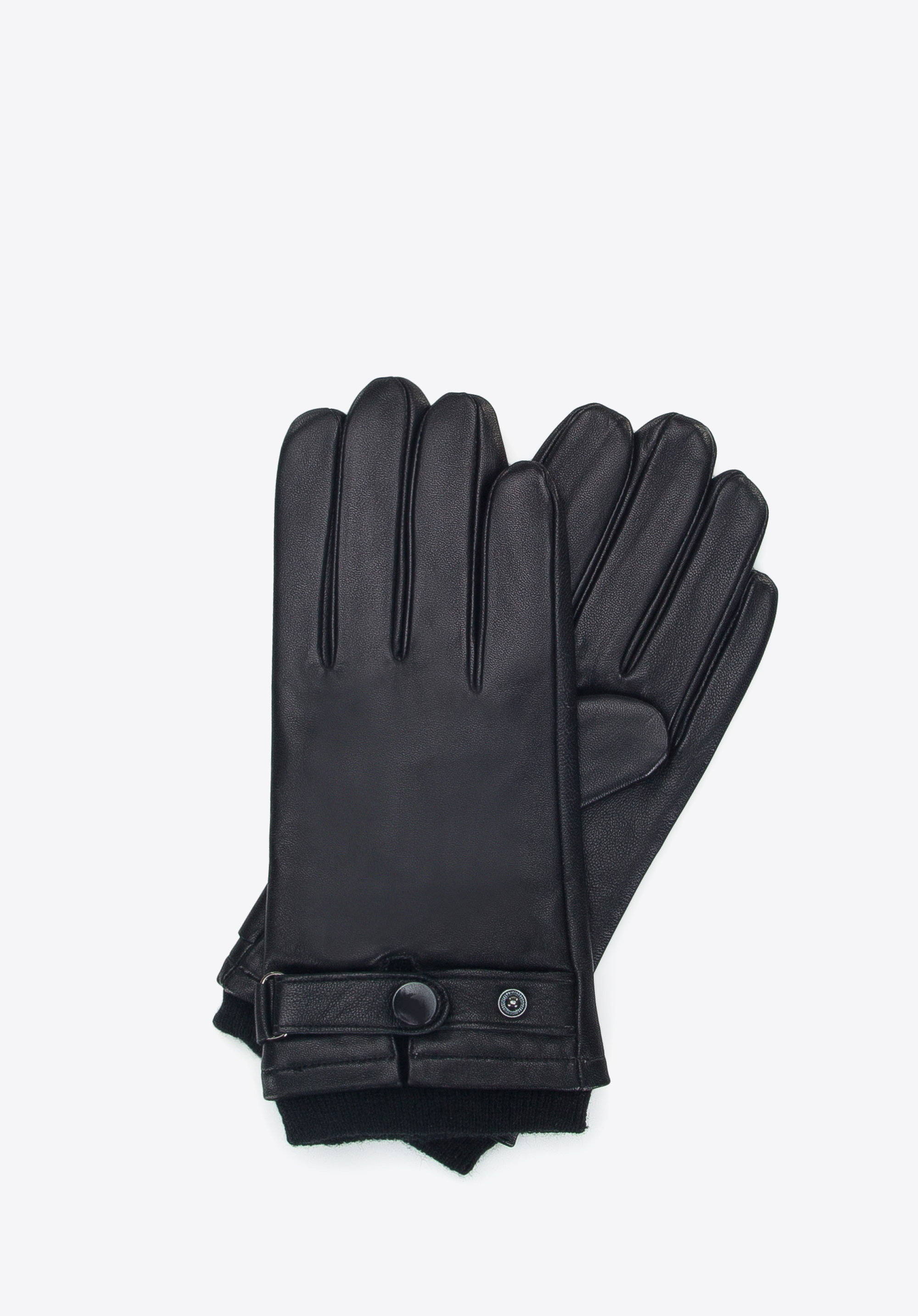 HERRENHANDSCHUHE, schwarz, 39-6-704-1-S, Bild 1