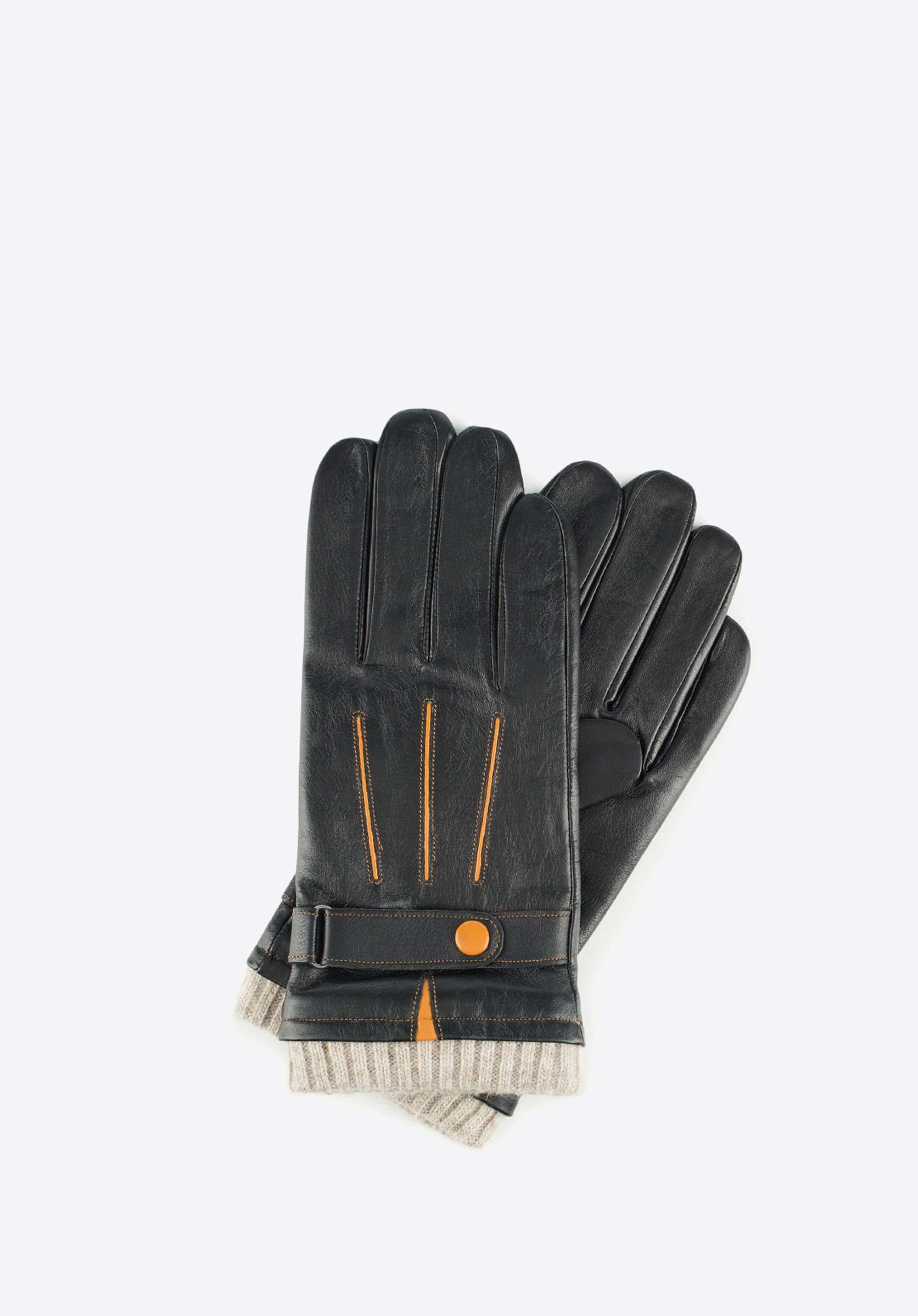HERRENHANDSCHUHE, schwarz, 39-6-717-1-V, Bild 1