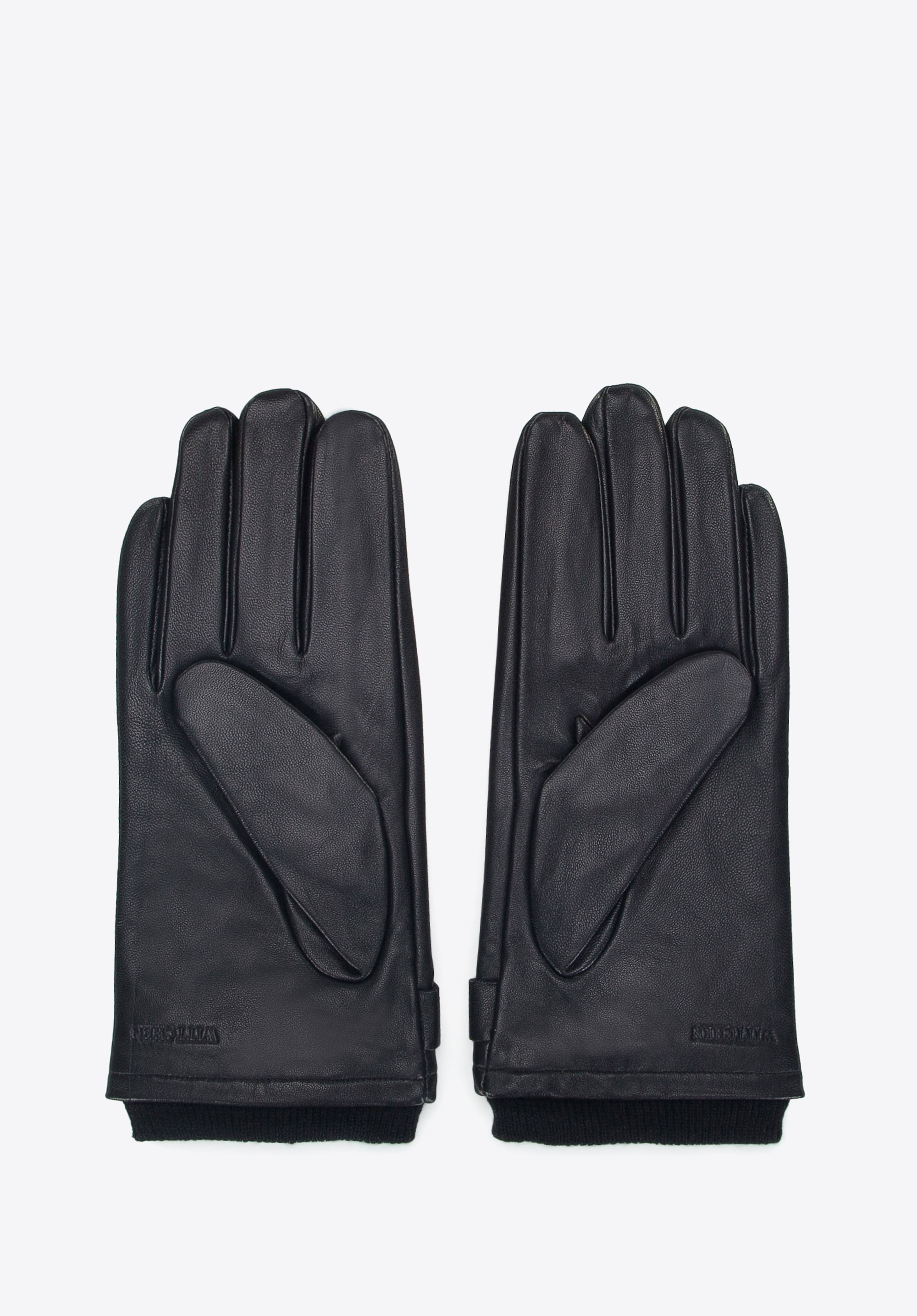 HERRENHANDSCHUHE, schwarz, 39-6-704-1-S, Bild 1