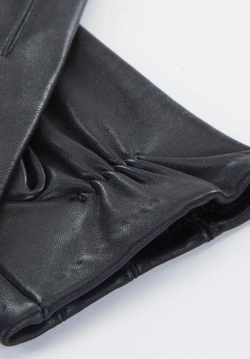 Herrenhandschuhe aus Leder, schwarz, 45-6-457-B-M, Bild 4