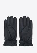 Herrenhandschuhe aus Leder mit dekorativen Druckknöpfen, schwarz, 39-6A-014-5-M, Bild 2