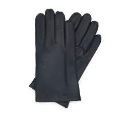 Herrenhandschuhe  aus Leder mit Ziernähten, schwarz, 39-6A-018-1-M, Bild 1