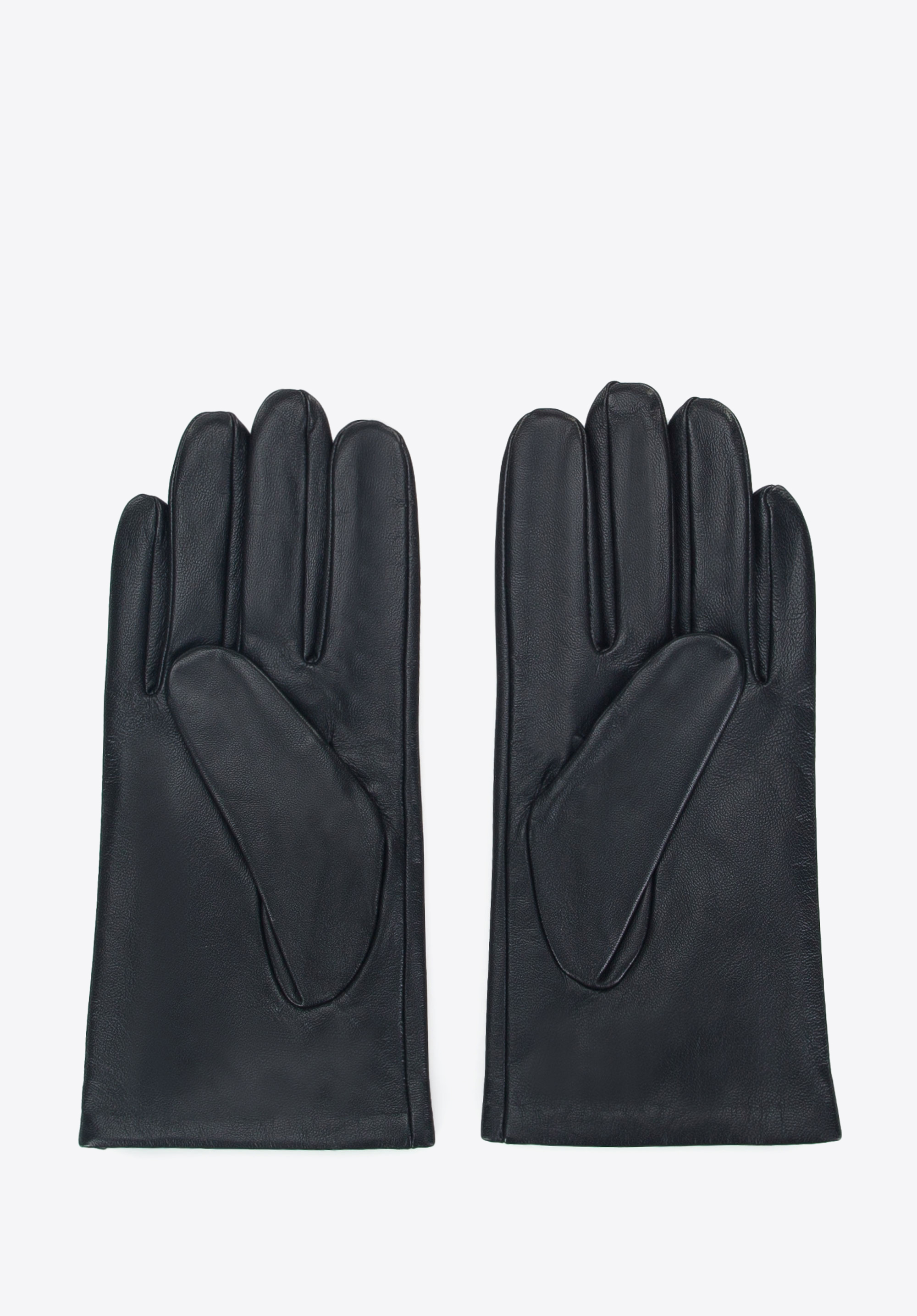 Herrenhandschuhe aus Leder mit Ziernähten