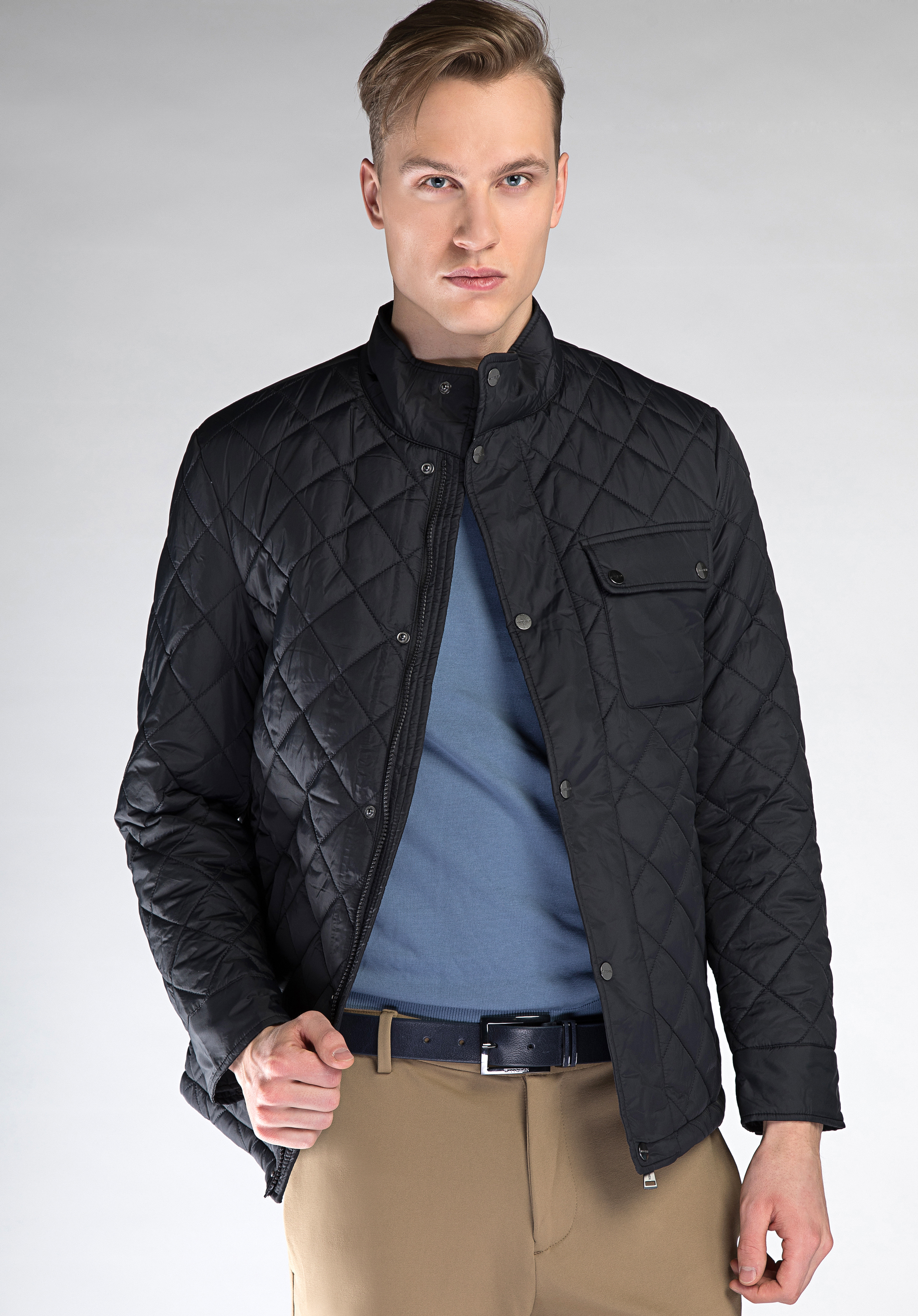 Herrenjacke, schwarz, 90-9N-451-1-S, Bild 1