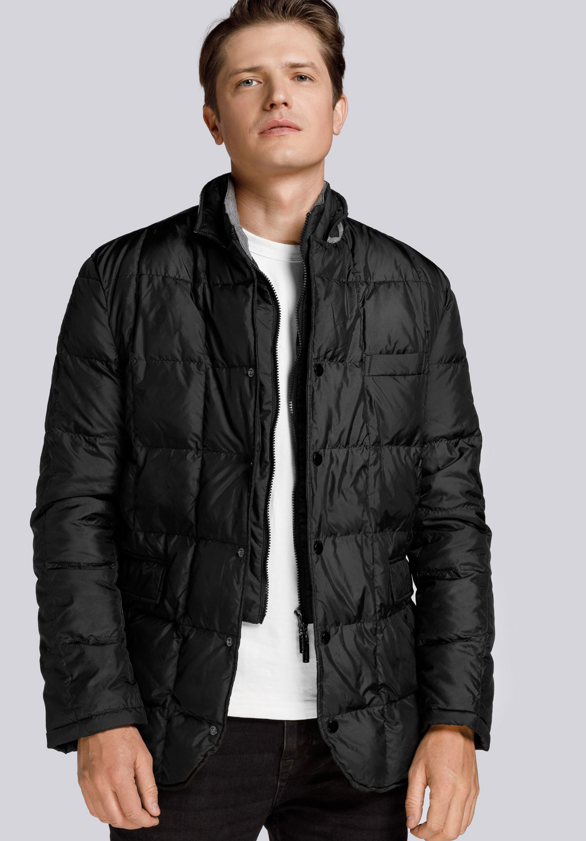 Herrenjacke, schwarz, 85-9D-352-1-S, Bild 1