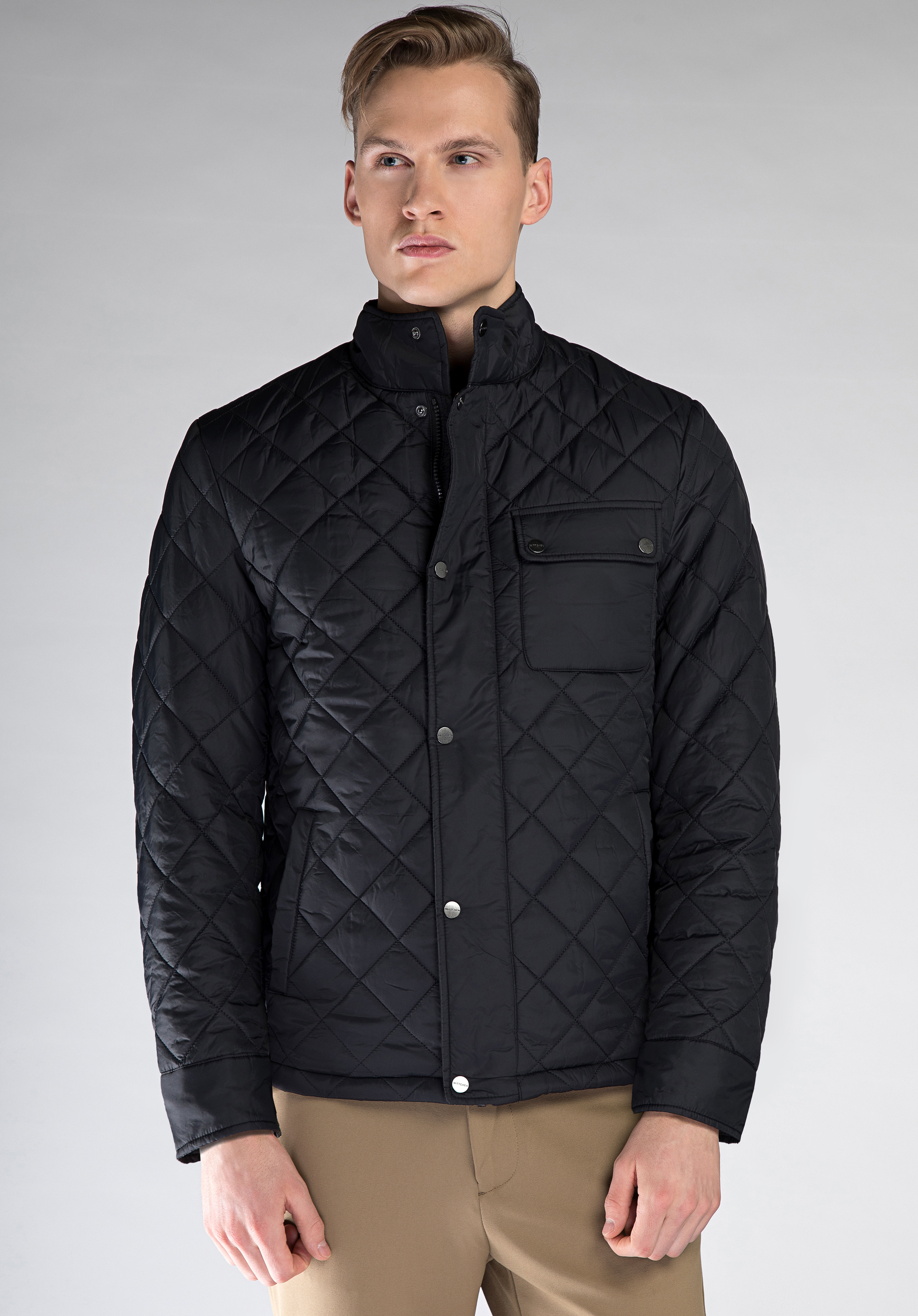Herrenjacke, schwarz, 90-9N-451-1-S, Bild 1
