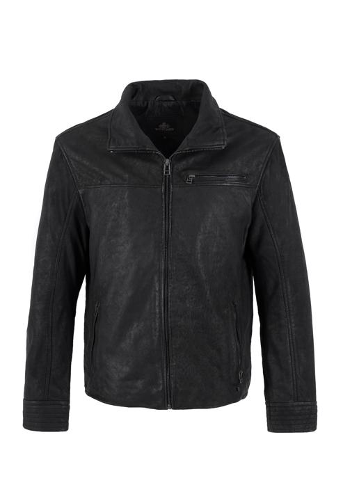 Herrenjacke aus weichem Leder, schwarz, 97-09-254-1-S, Bild 30