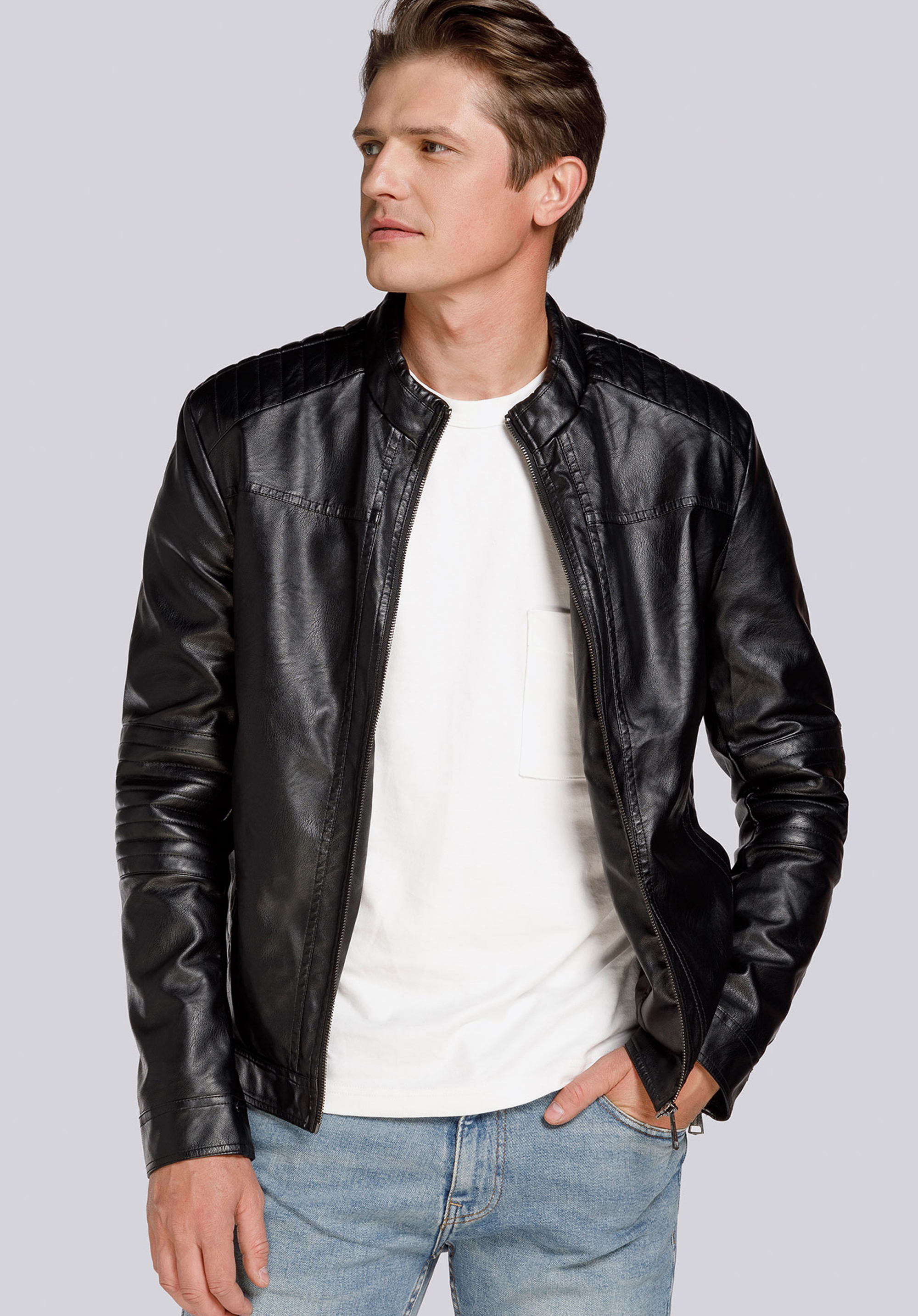 Herrenjacke mit Steppung, schwarz, 93-9P-104-1-2XL, Bild 1