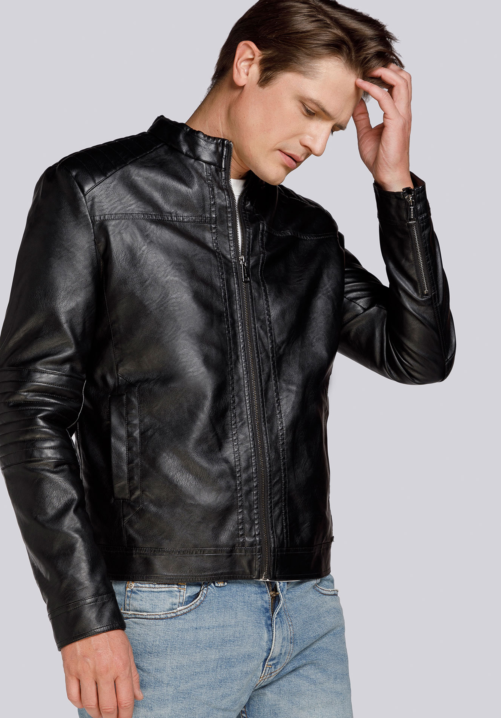 Herrenjacke mit Steppung, schwarz, 93-9P-104-1-2XL, Bild 1