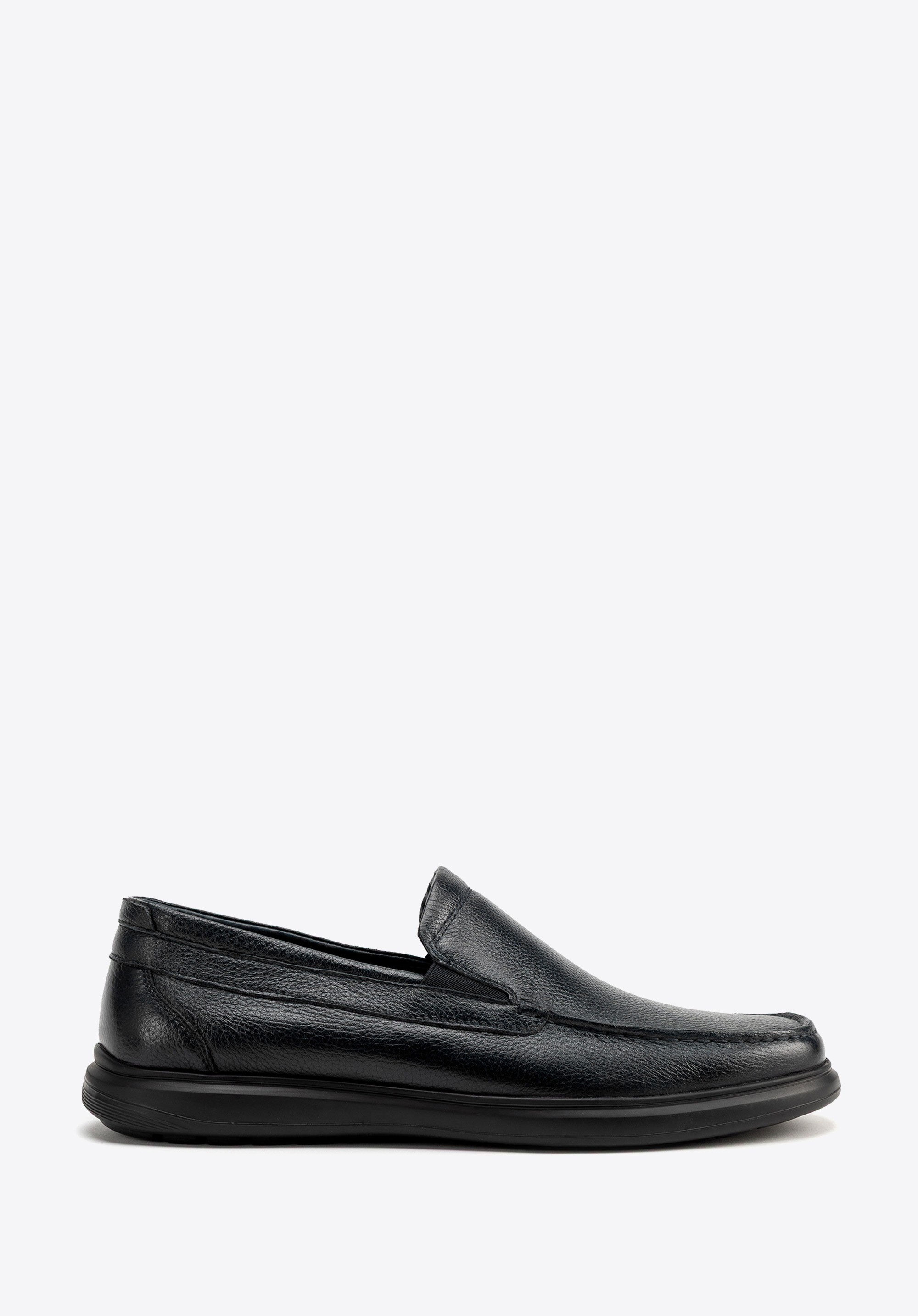 Herrenschuhe aus echtem Leder, schwarz, 100-M-506-1-43, Bild 1