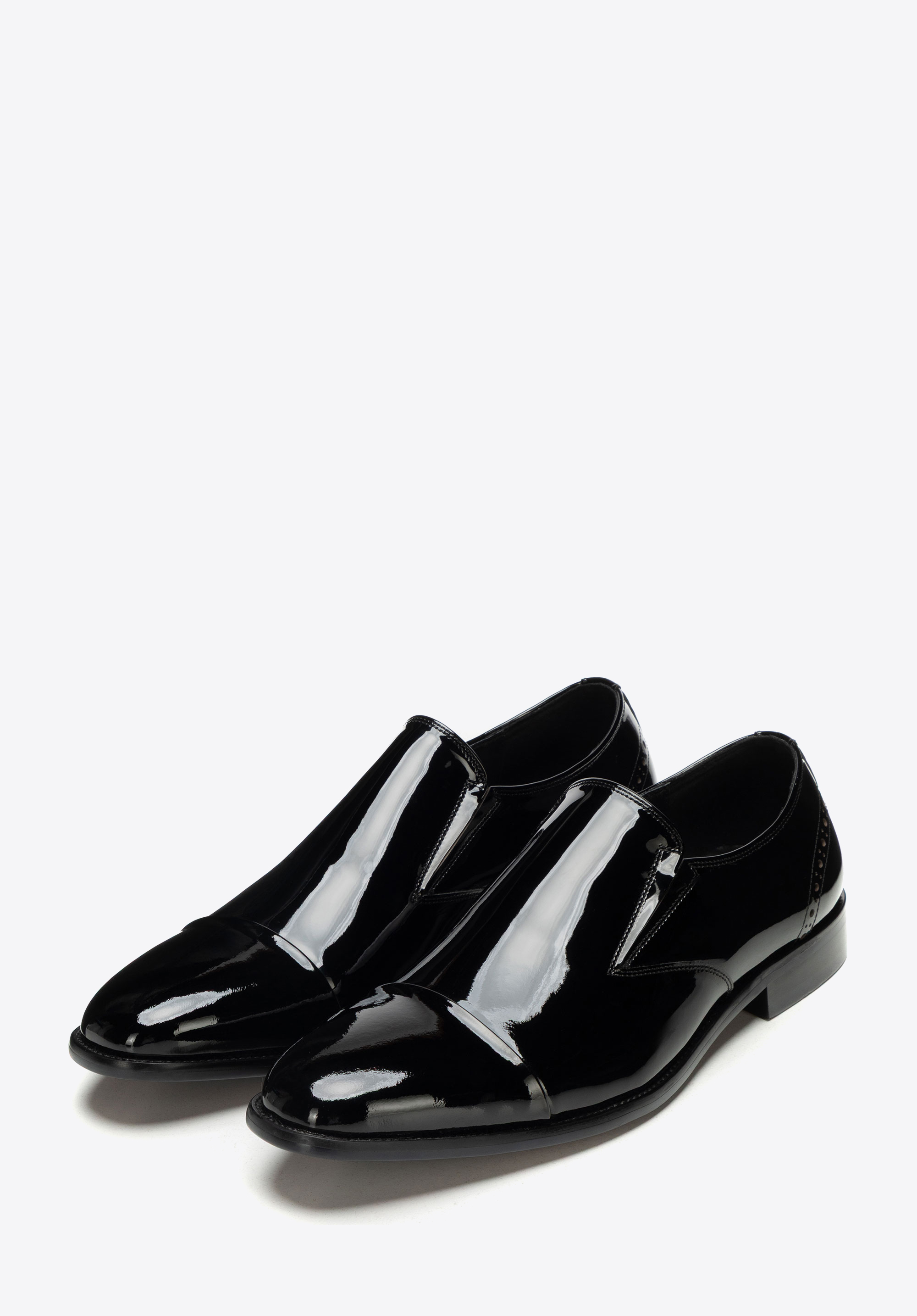Herrenschuhe aus Lackleder, schwarz, 101-M-505-1L-40, Bild 1