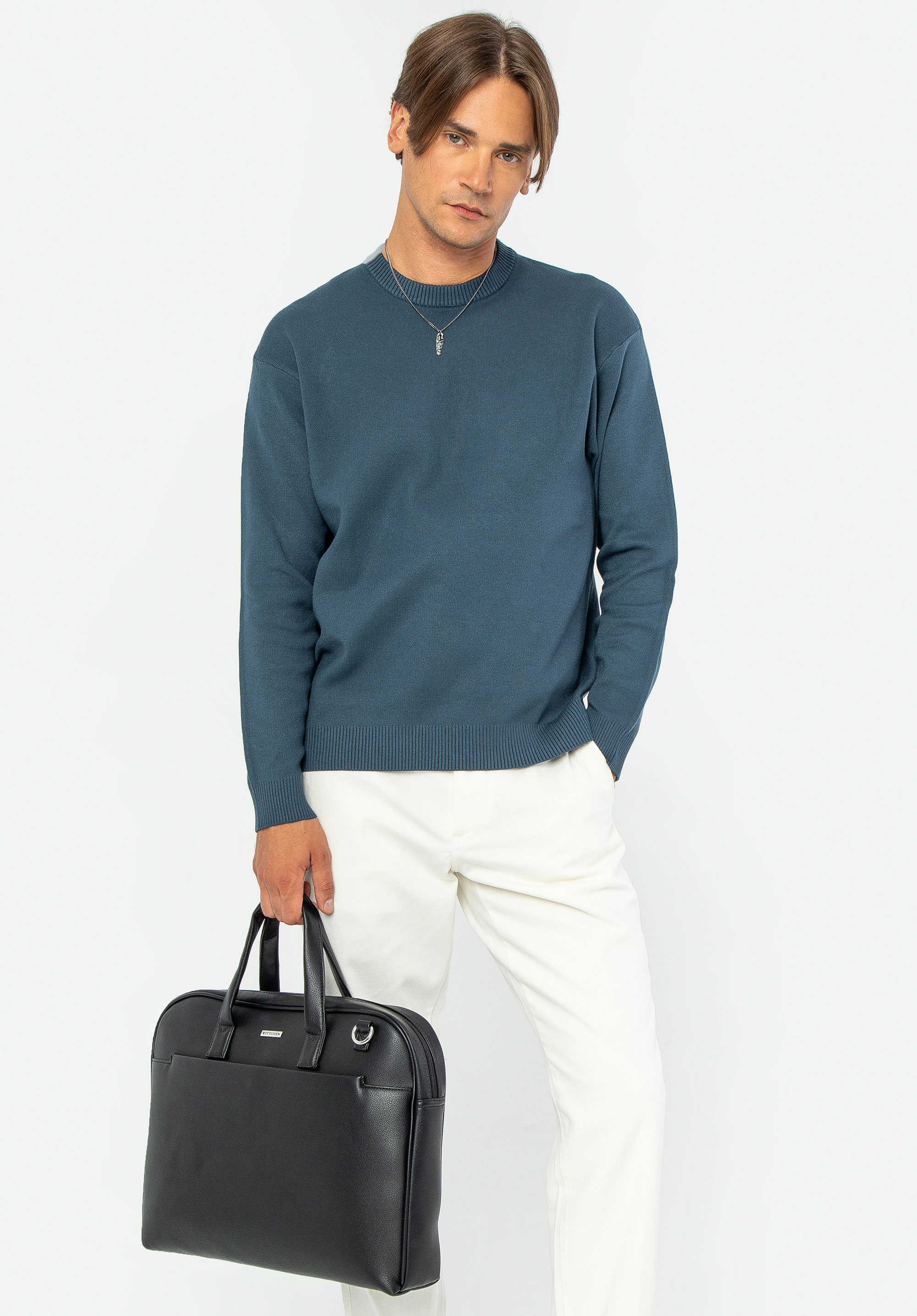 Herrentasche mit Fach für 15'''' Laptop, schwarz, 29-3P-007-1, Bild 1