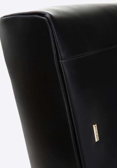 Hobo-Tasche aus Kunstleder, schwarz, 97-4Y-511-0, Bild 5