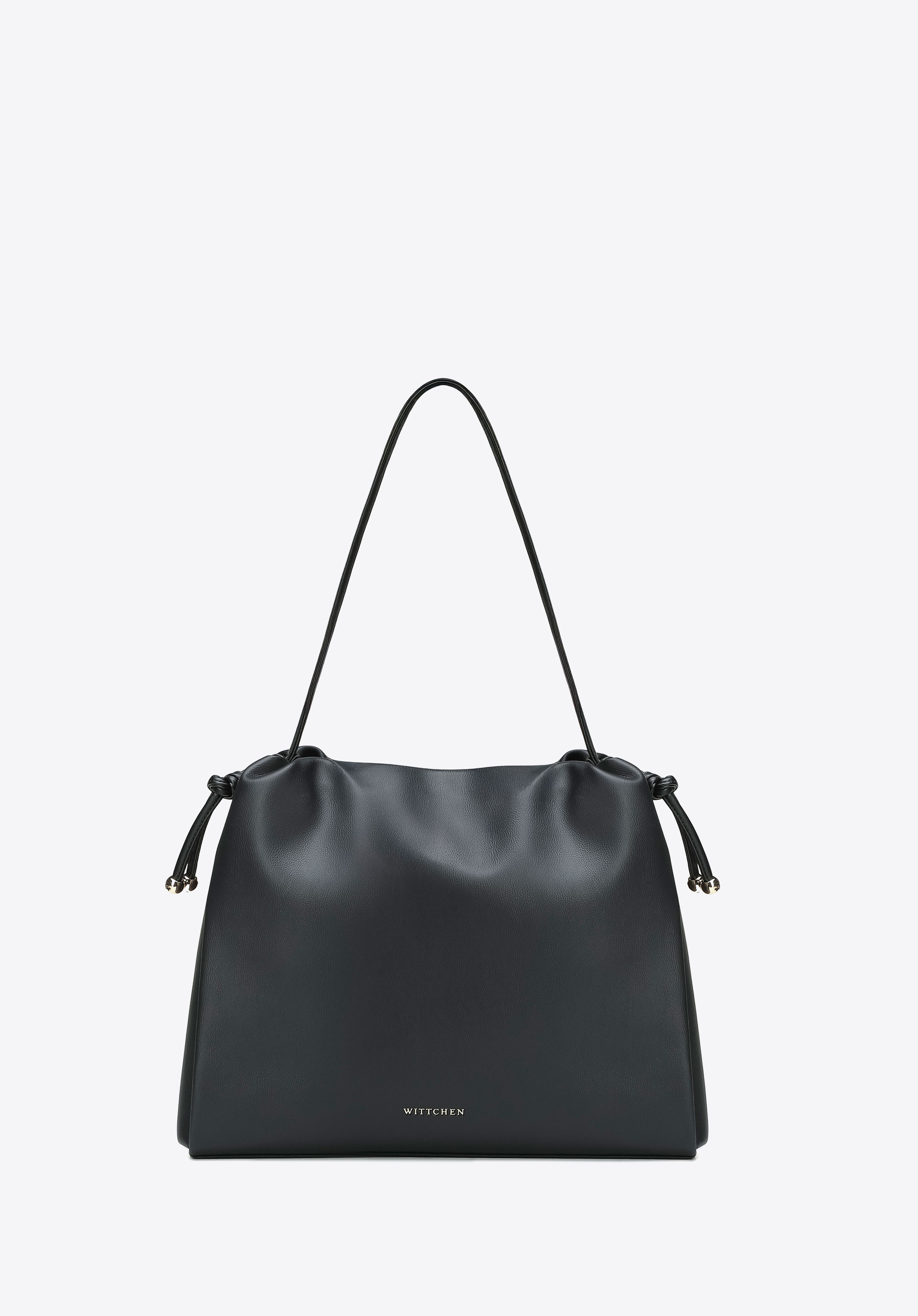 Hobo-Tasche für Damen aus Kunstleder, schwarz, 102-4Y-408-1, Bild 1