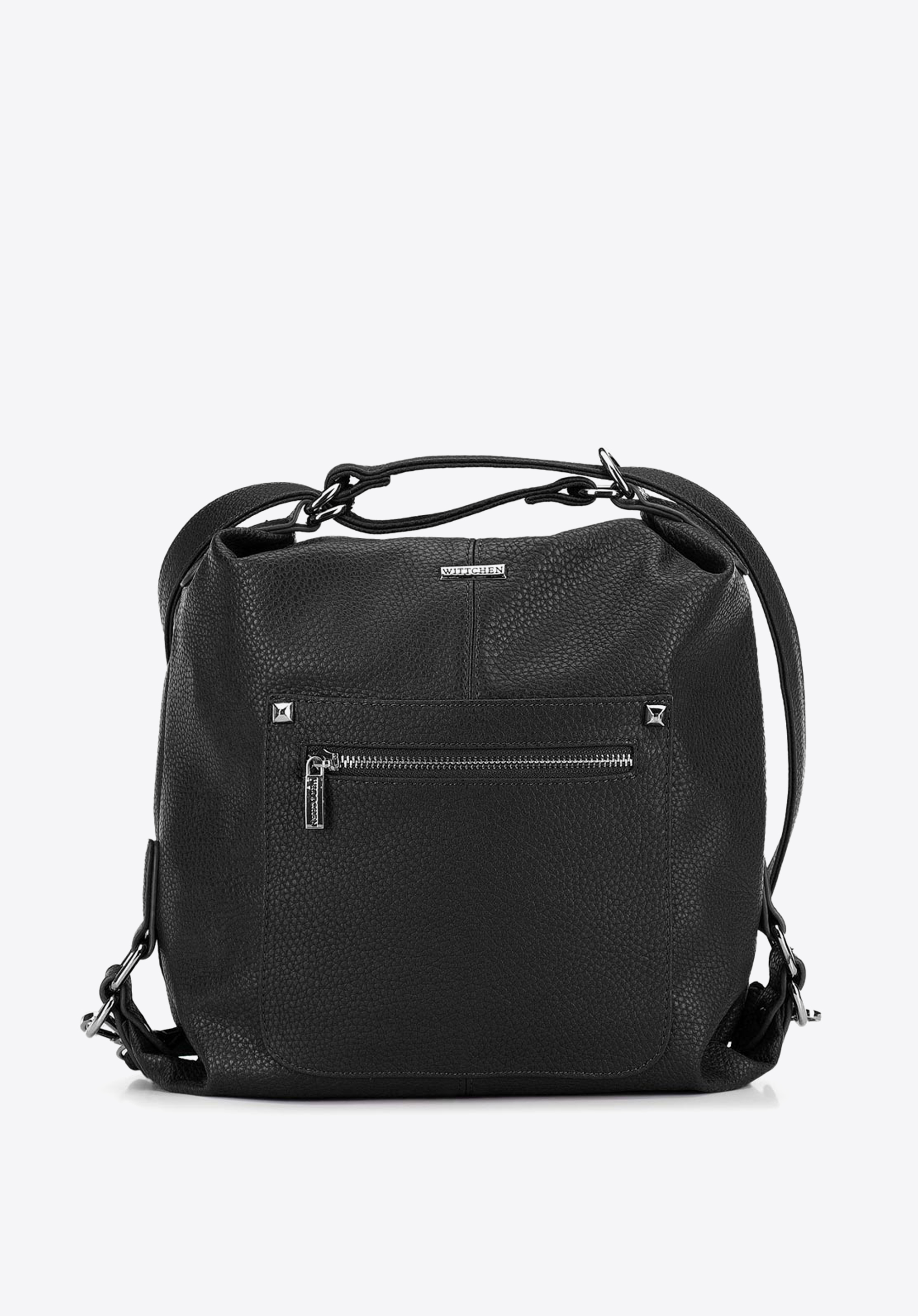 HOBO-TASCHE MIT FRONTTASCHE, schwarz, 91-4Y-615-1, Bild 1
