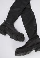 Hohe Damen-Stiefel aus Leder, schwarz, 95-D-803-1-41, Bild 6