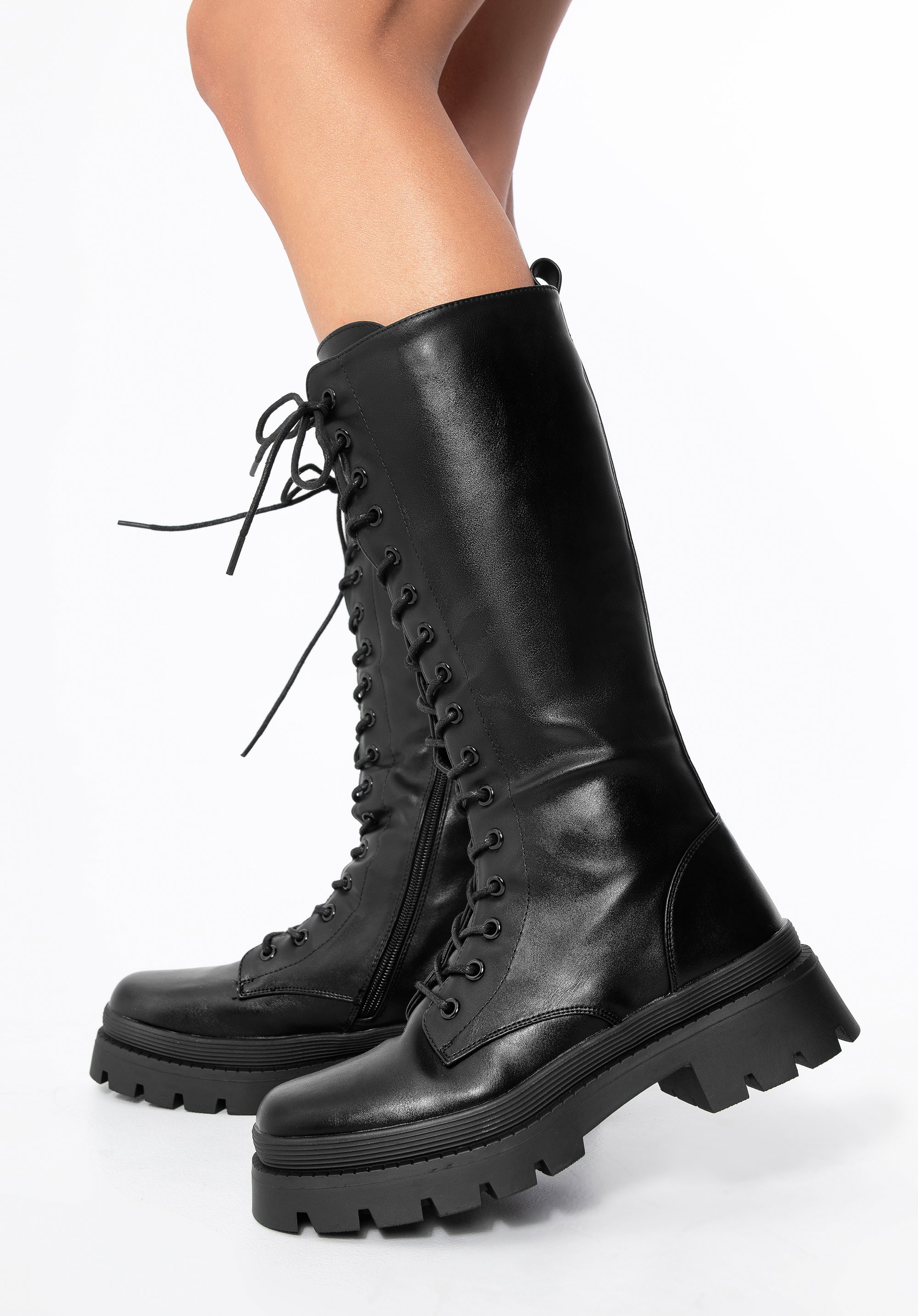 Hohe Plateauschuhe für Damen, schwarz, 97-DP-802-1-39, Bild 1