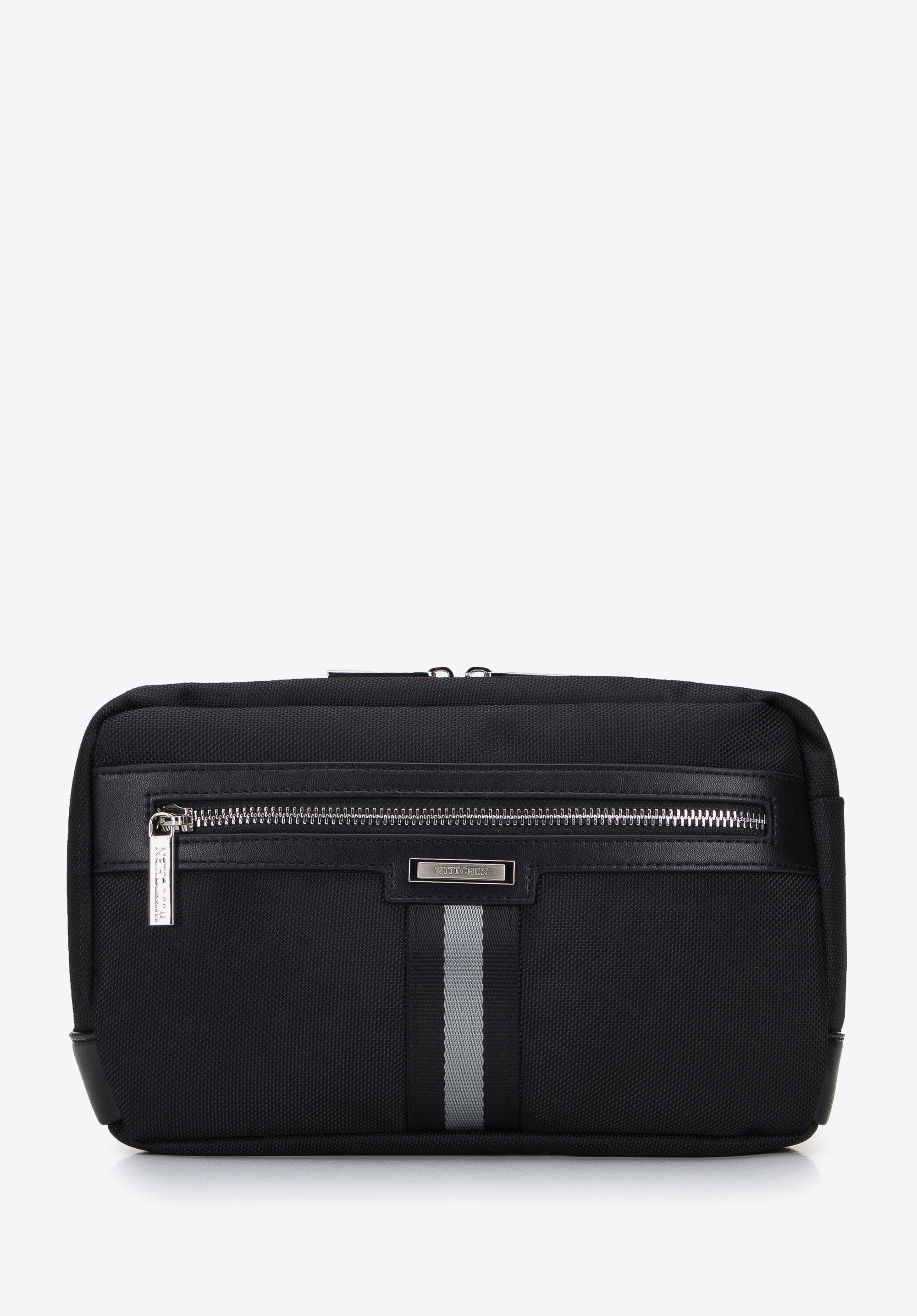 Herren-Gürteltasche mit dem Band, schwarz, 96-4U-901-1, Bild 1