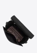 Kastenförmige Damenhandtasche aus Leder, schwarz, 96-4E-601-1, Bild 4