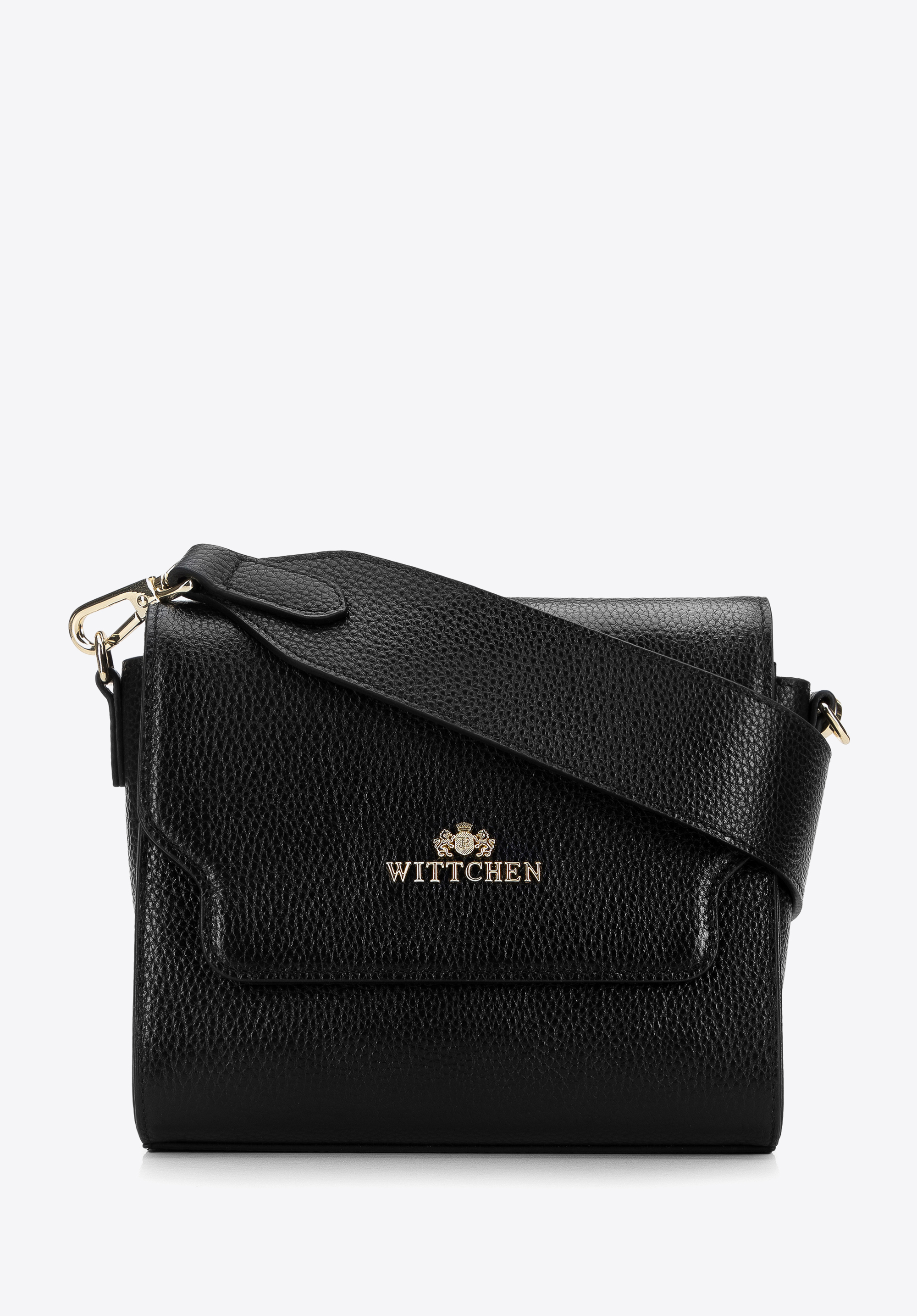 Kastenförmige Damenhandtasche aus Leder