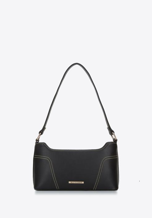 Klassische Baguette-Handtasche für Damen, schwarz, 94-4Y-404-Z, Bild 3