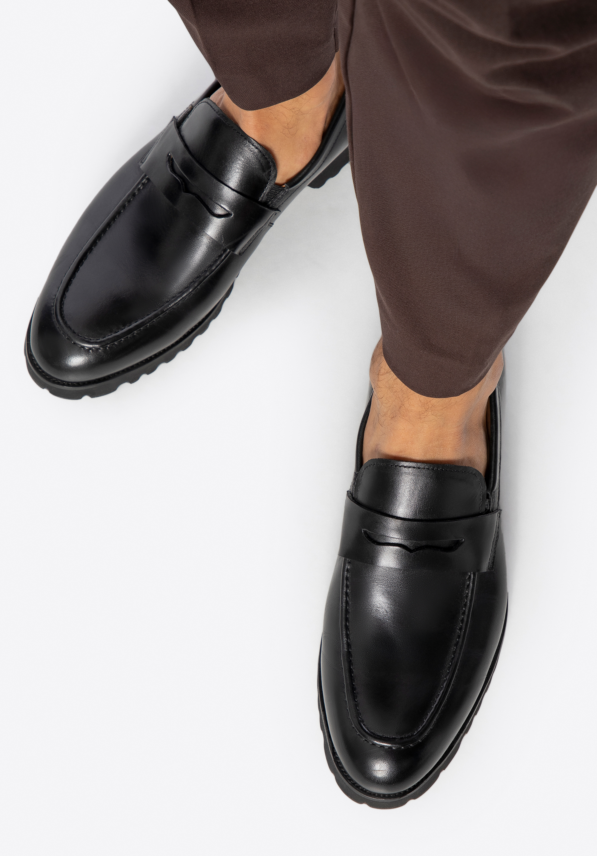 Klassische Herren-Loafer aus Leder, schwarz, 101-M-314-1-43, Bild 1