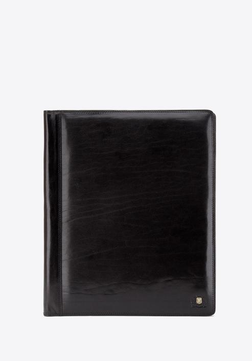 Klassische, mittelgroße Aktentasche aus Leder, schwarz, 39-5-006-3, Bild 1