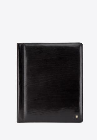 Klassische, mittelgroße Aktentasche aus Leder, schwarz, 39-5-006-1, Bild 1