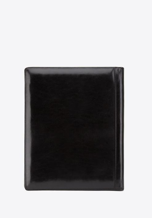 Klassische, mittelgroße Aktentasche aus Leder, schwarz, 39-5-006-1, Bild 4