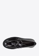 Klassische Mokassins aus Leder mit Kette, schwarz, 96-D-112-1-38, Bild 5